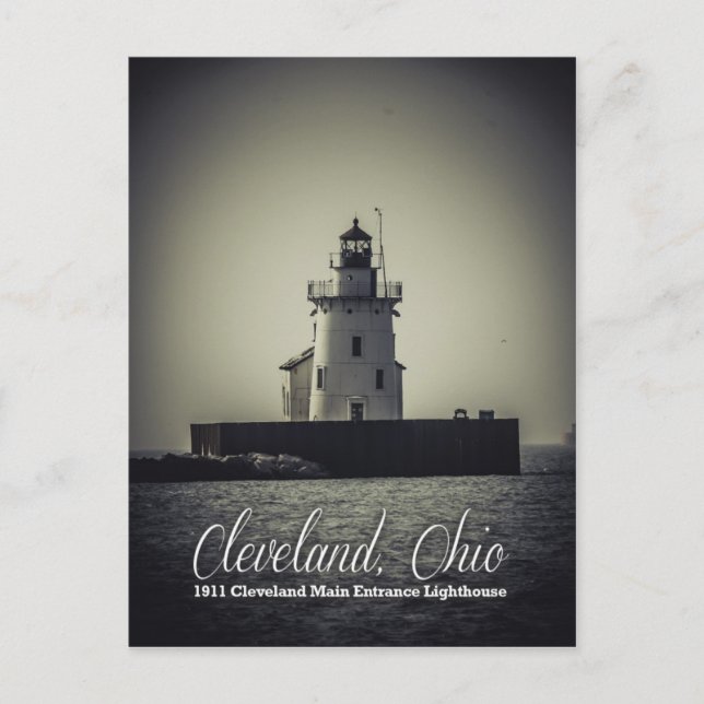 Postal Cleveland, Ohio - 1911 Entrada Principal Faro (Anverso)