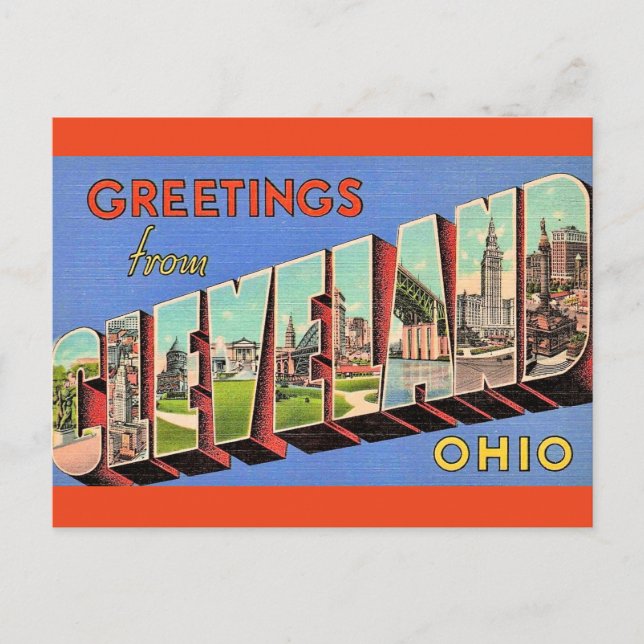 Postal Cleveland Ohio Antiguo (Anverso)