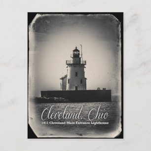 Postal Cleveland, Ohio - Faro de entrada principal de 191