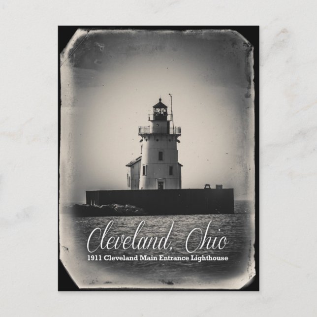 Postal Cleveland, Ohio - Faro de entrada principal de 191 (Anverso)