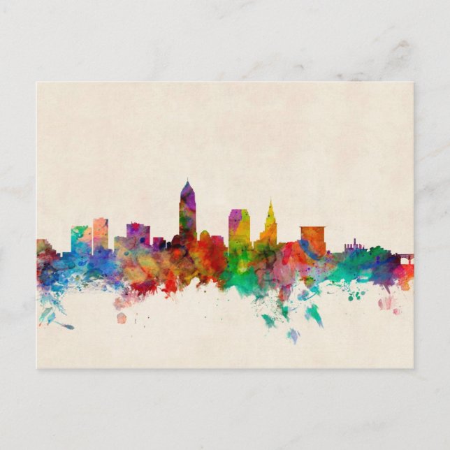 Postal Cleveland Ohio Skyline City (Anverso)