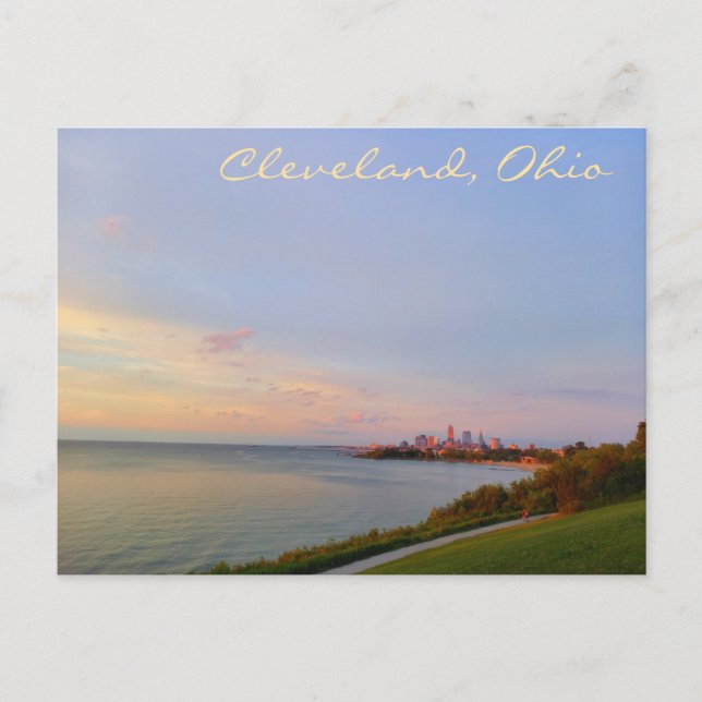 Postal Cleveland skyline from Edgewater Park (Anverso)