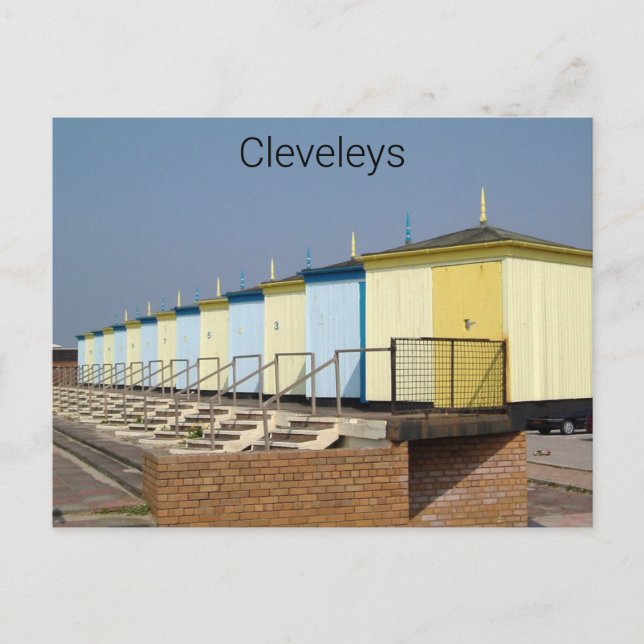 Postal Cleveleys Beach Huts 2005 (Anverso)