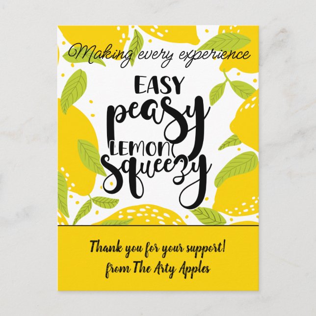 Postal cliente derivación gracias al personal de marketin (Anverso)