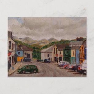 Postal Clifden Ireland Cityscape Impresionista Pintura