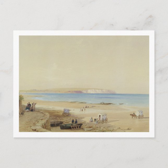 Postal Cliff de Culver, Isla de Wight (p/c, pluma y tinta (Anverso)