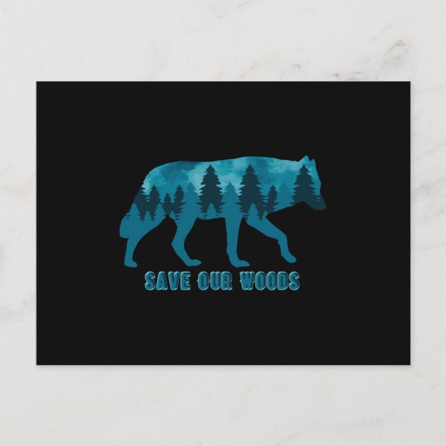 Postal Climate Change Environmental Protection Wolf (Anverso)