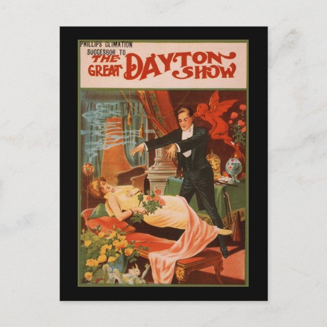 Postal Climatización de Phllips El Gran Espectáculo De Da (Anverso)