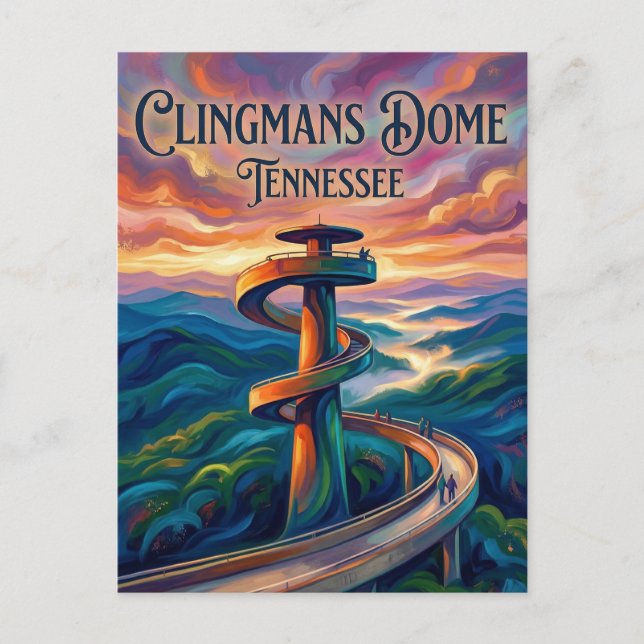 Postal Clingmans Dome Tennessee (Anverso)
