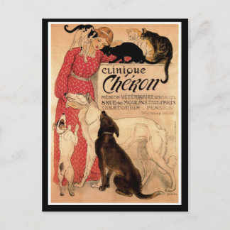 Postal Clinique Chéron, de Steinlen