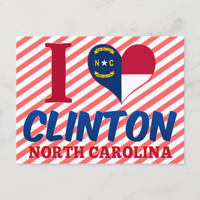 Postal Clinton, Carolina del Norte (Anverso)