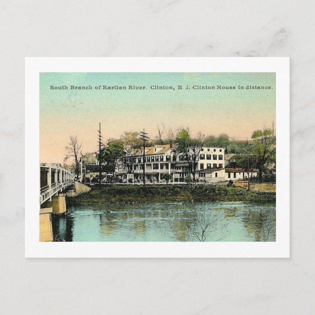 Postal Clinton House, Clinton, NJ Vintage (Anverso)
