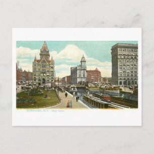 Postal Clinton Square vintage, Syracuse, Nueva York