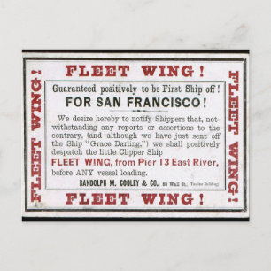 Postal Clipper Fleet Wing a la vela 