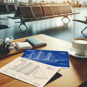 Postal Clipper Ship Flying Cloud - Ship Blueprint SD