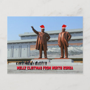 Postal Clistmas Melly De Corea Del Norte