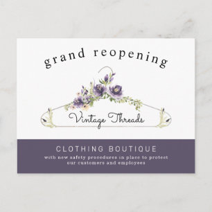 Postal Clothing Boutique Grand Reopen Covid Safety