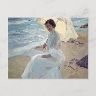 Postal Clotilde en la playa - Joaquín Sorolla