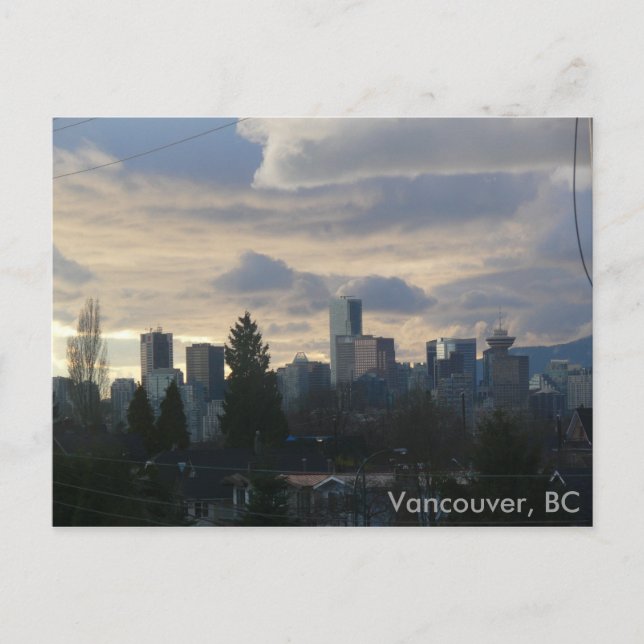 Postal Cloudy Vancouver, BC (Anverso)