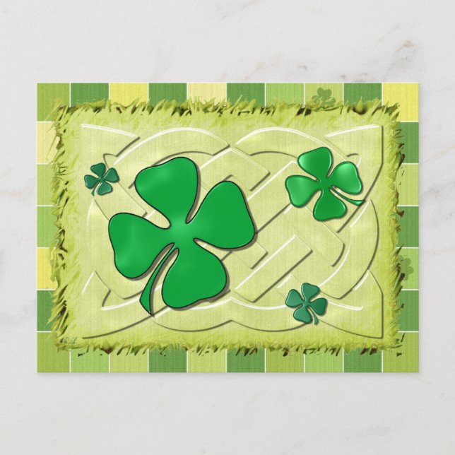 Postal Clover Irish 3D (Anverso)