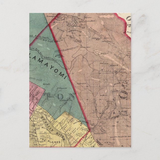 Postal Cloverdale, Washington, Mendocino (Anverso)