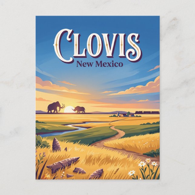 Postal Clovis, Nuevo México (Anverso)