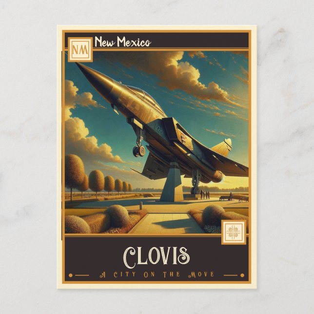 Postal Clovis, Nuevo México | Antiguo (Anverso)