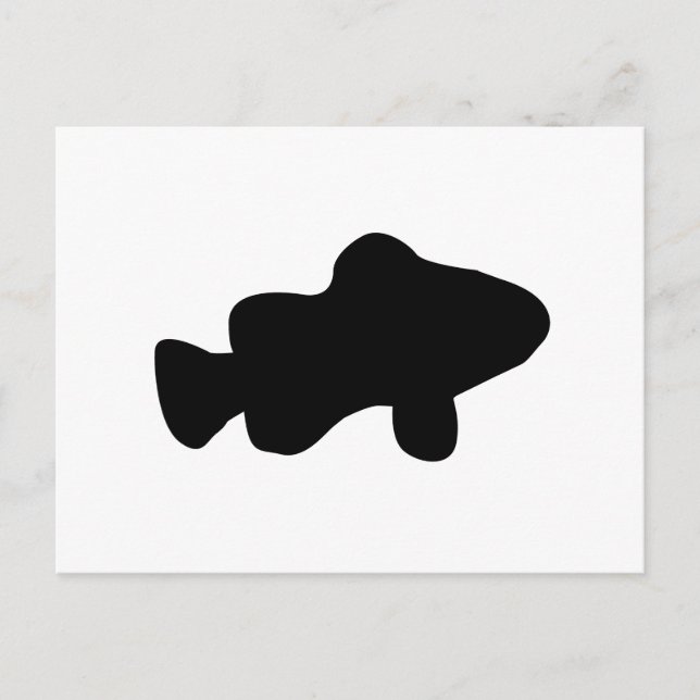 Postal Clown Fish Silhouette (Anverso)