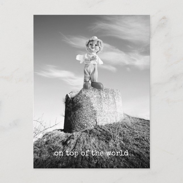 Postal Clown on top of the world (Anverso)