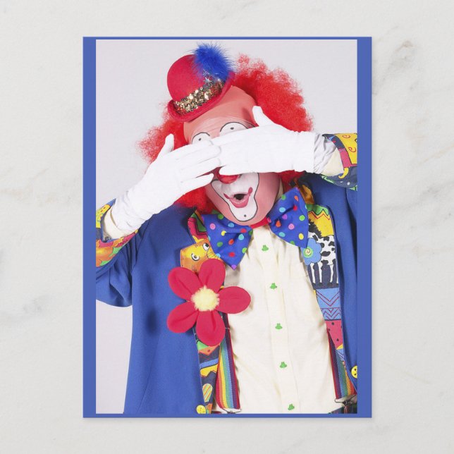Postal Clown Peekaboo (Anverso)