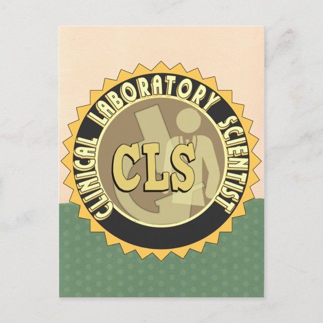 POSTAL CLS BADGE - CIENTÍFICO CLÍNICO DE LABORATORIO (Anverso)