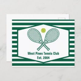Postal Club Campestre Personalizado de tenis de rayas ver