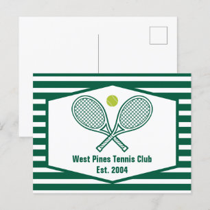 Postal Club Campestre Personalizado de tenis de rayas ver