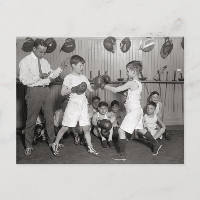Postal Club de Boxeo para Muchachos, 1925 (Anverso)