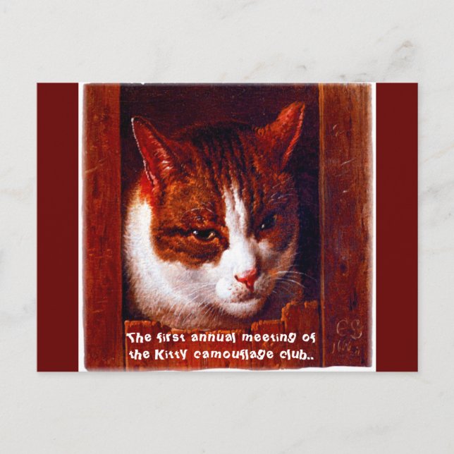 Postal "Club de camuflaje Kitty" (Anverso)