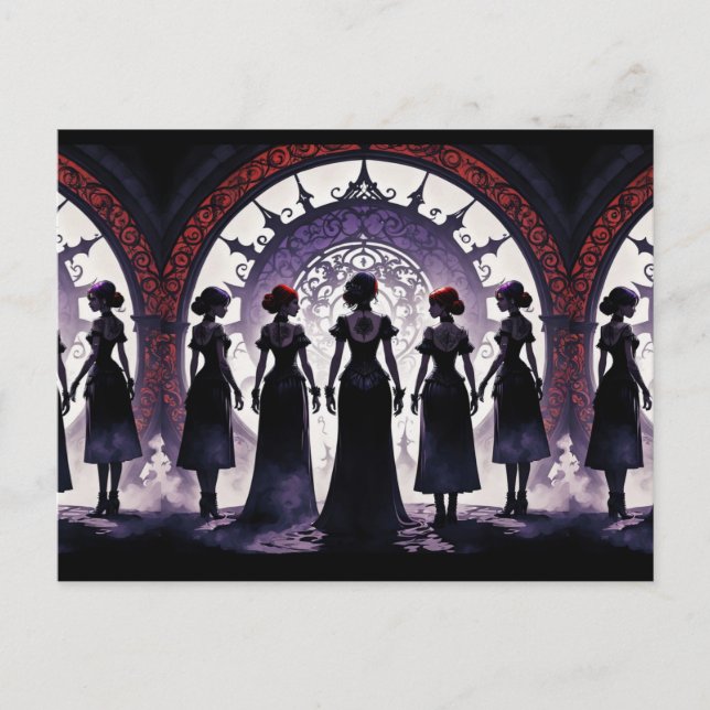 Postal Club de damas de tatuaje: La reunión (Anverso)