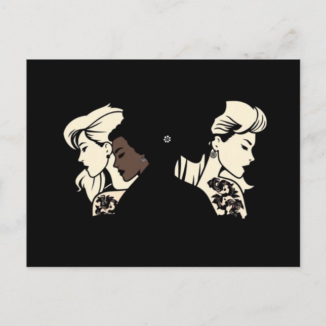 Postal Club de Damas de Tatuaje, Sombra Dama. (Anverso)