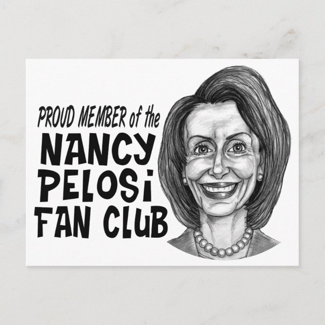 Postal Club de fans de Nancy Pelosi (Anverso)
