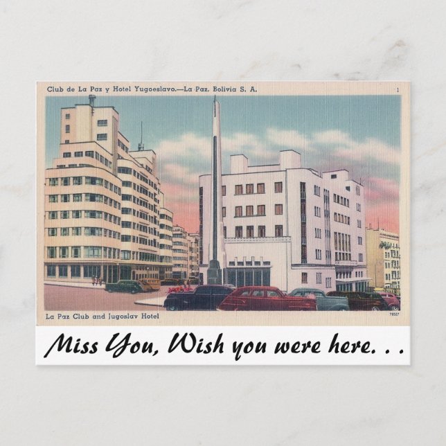 Postal Club de la Paz (Anverso)