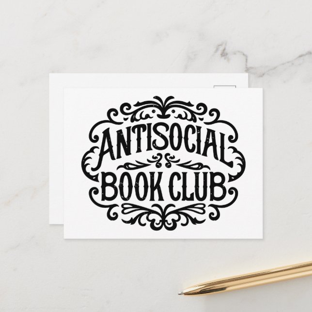 Postal Club de libros antisociales (Anverso/Reverso In Situ)