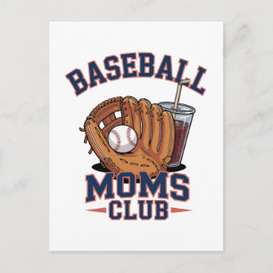 Postal Club de Mamás de Béisbol Día de la Madre