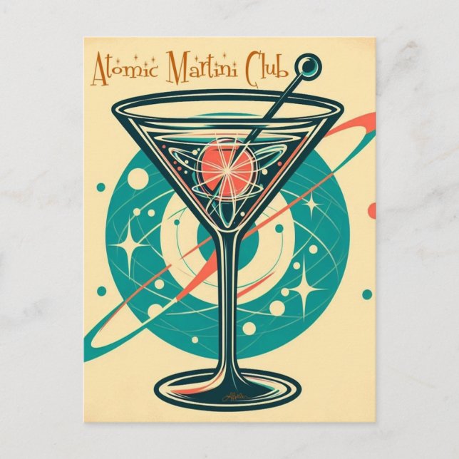 Postal Club de Martini Atómico (Anverso)