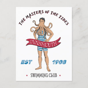 Postal Club De Natación Innsmouth Lovecraft Cthulhu