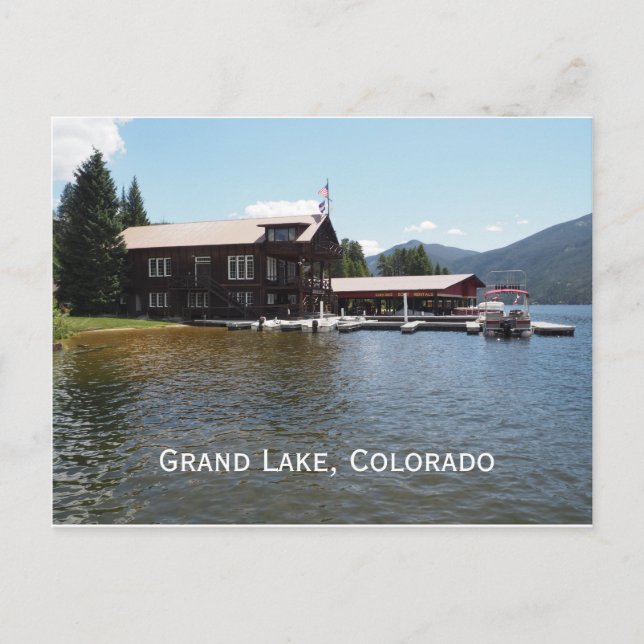 Postal Club de Yates de Grand Lake, Colorado (Anverso)
