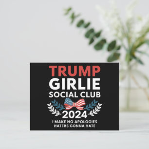 Postal Club Social de Coquette Chica Trump Arco Elección 