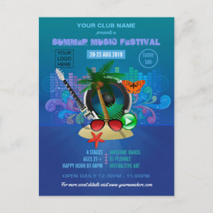 Postal Club Summer Music Festival añadir logotipo anuncio