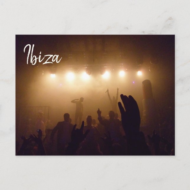Postal Clubbing en Ibiza Foto (Anverso)