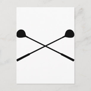 Postal clubes de golf cruzados