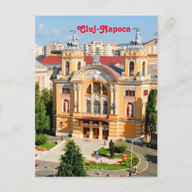 Postal Cluj-Napoca, Rumania (Anverso)