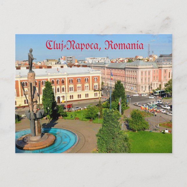 Postal Cluj-Napoca, Rumania (Anverso)